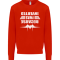 Because I Was Inverted Movie Mens Sweatshirt Jumper Bright Red