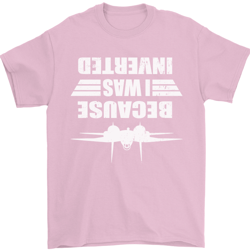 Because I Was Inverted Movie Mens T-Shirt Cotton Gildan Light Pink
