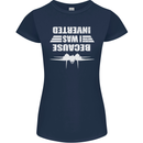 Because I Was Inverted Movie Womens Petite Cut T-Shirt Navy Blue