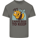 Beekeeper I Have Bees to Keep Kids T-Shirt Childrens Charcoal