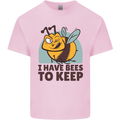 Beekeeper I Have Bees to Keep Kids T-Shirt Childrens Light Pink