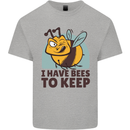 Beekeeper I Have Bees to Keep Kids T-Shirt Childrens Sports Grey