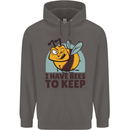 Beekeeper I Have Bees to Keep Mens 80% Cotton Hoodie Charcoal