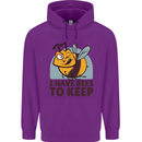 Beekeeper I Have Bees to Keep Mens 80% Cotton Hoodie Purple