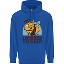 Beekeeper I Have Bees to Keep Mens 80% Cotton Hoodie Royal Blue