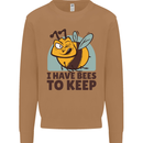 Beekeeper I Have Bees to Keep Mens Sweatshirt Jumper Caramel Latte