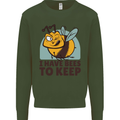 Beekeeper I Have Bees to Keep Mens Sweatshirt Jumper Forest Green