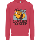Beekeeper I Have Bees to Keep Mens Sweatshirt Jumper Heliconia