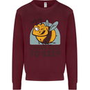 Beekeeper I Have Bees to Keep Mens Sweatshirt Jumper Maroon