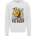 Beekeeper I Have Bees to Keep Mens Sweatshirt Jumper White