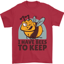 Beekeeper I Have Bees to Keep Mens T-Shirt Cotton Gildan Red