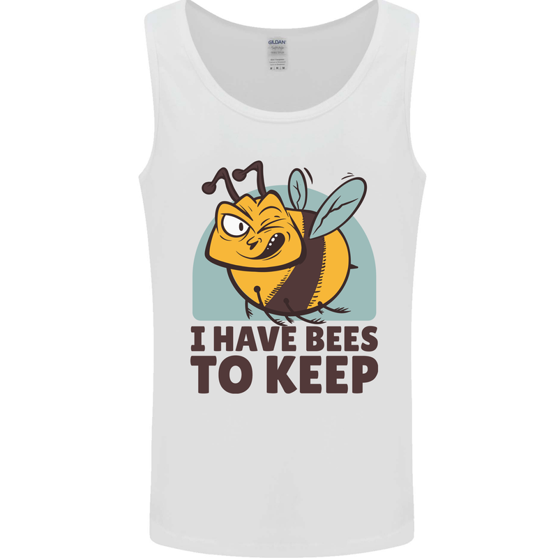 Beekeeper I Have Bees to Keep Mens Vest Tank Top White
