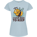 Beekeeper I Have Bees to Keep Womens Petite Cut T-Shirt Light Blue