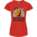 Beekeeper I Have Bees to Keep Womens Petite Cut T-Shirt Red