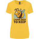 Beekeeper I Have Bees to Keep Womens Wider Cut T-Shirt Yellow