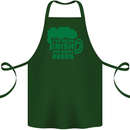 Been Irish for Many Beers St. Patrick's Day Cotton Apron 100% Organic Forest Green