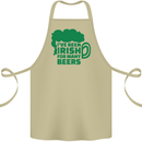 Been Irish for Many Beers St. Patrick's Day Cotton Apron 100% Organic Khaki