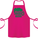 Been Irish for Many Beers St. Patrick's Day Cotton Apron 100% Organic Pink