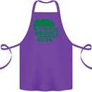 Been Irish for Many Beers St. Patrick's Day Cotton Apron 100% Organic Purple