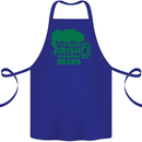 Been Irish for Many Beers St. Patrick's Day Cotton Apron 100% Organic Royal Blue