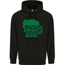 Been Irish for Many Beers St. Patrick's Day Mens 80% Cotton Hoodie Black