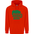 Been Irish for Many Beers St. Patrick's Day Mens 80% Cotton Hoodie Bright Red