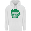 Been Irish for Many Beers St. Patrick's Day Mens 80% Cotton Hoodie White