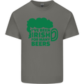 Been Irish for Many Beers St. Patrick's Day Mens Cotton T-Shirt Tee Top Charcoal