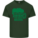 Been Irish for Many Beers St. Patrick's Day Mens Cotton T-Shirt Tee Top Forest Green