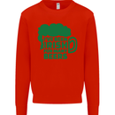 Been Irish for Many Beers St. Patrick's Day Mens Sweatshirt Jumper Bright Red