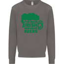 Been Irish for Many Beers St. Patrick's Day Mens Sweatshirt Jumper Charcoal