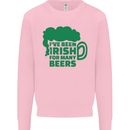 Been Irish for Many Beers St. Patrick's Day Mens Sweatshirt Jumper Light Pink