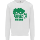 Been Irish for Many Beers St. Patrick's Day Mens Sweatshirt Jumper White