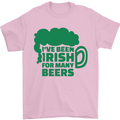Been Irish for Many Beers St. Patrick's Day Mens T-Shirt Cotton Gildan Light Pink