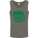 Been Irish for Many Beers St. Patrick's Day Mens Vest Tank Top Charcoal