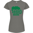 Been Irish for Many Beers St. Patrick's Day Womens Petite Cut T-Shirt Charcoal