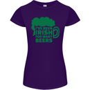 Been Irish for Many Beers St. Patrick's Day Womens Petite Cut T-Shirt Purple