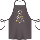 Beer Christmas Tree Cotton Apron 100% Organic Dark Grey