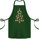 Beer Christmas Tree Cotton Apron 100% Organic Forest Green