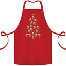 Beer Christmas Tree Cotton Apron 100% Organic Red