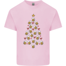 Beer Christmas Tree Kids T-Shirt Childrens Light Pink