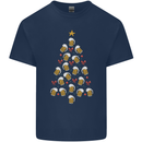 Beer Christmas Tree Kids T-Shirt Childrens Navy Blue