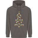 Beer Christmas Tree Mens 80% Cotton Hoodie Charcoal