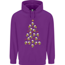 Beer Christmas Tree Mens 80% Cotton Hoodie Purple