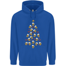 Beer Christmas Tree Mens 80% Cotton Hoodie Royal Blue