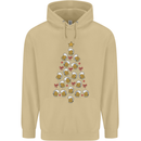 Beer Christmas Tree Mens 80% Cotton Hoodie Sand