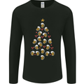 Beer Christmas Tree Mens Long Sleeve T-Shirt Black