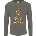 Beer Christmas Tree Mens Long Sleeve T-Shirt Charcoal