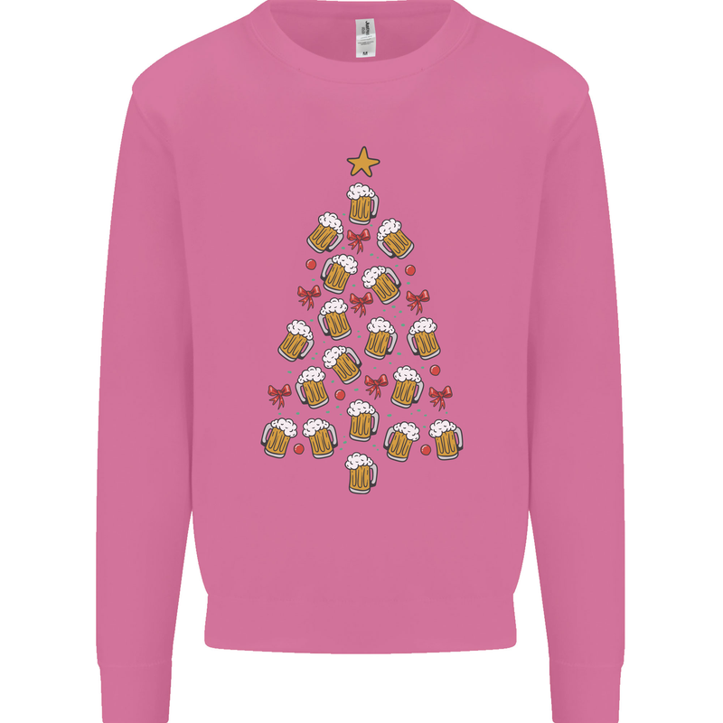 Beer Christmas Tree Mens Sweatshirt Jumper Azalea