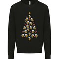 Beer Christmas Tree Mens Sweatshirt Jumper Black